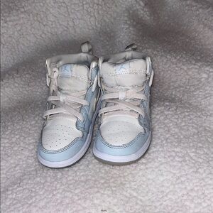 Jordan Retro White and Blue Sneakers